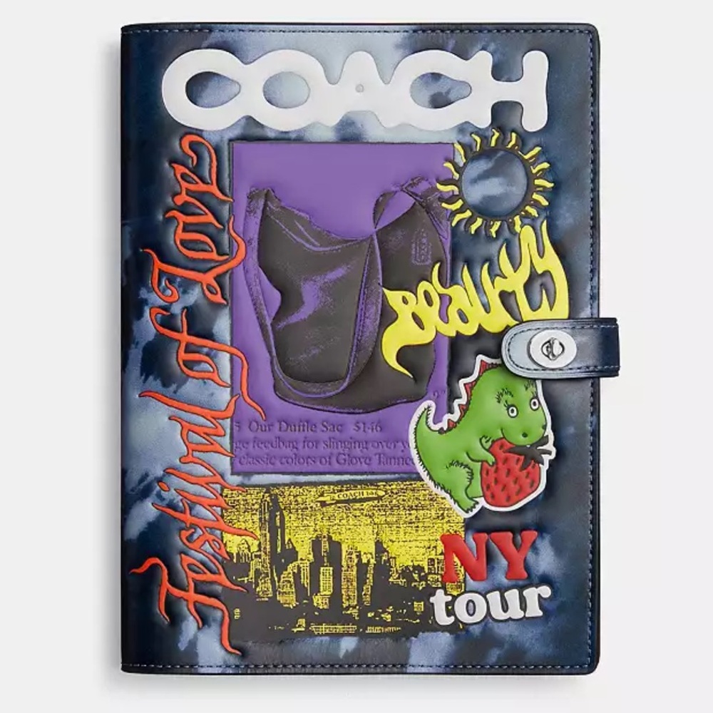 COACH x Cody DeFranco Tie Dye Print Notebook NWOT